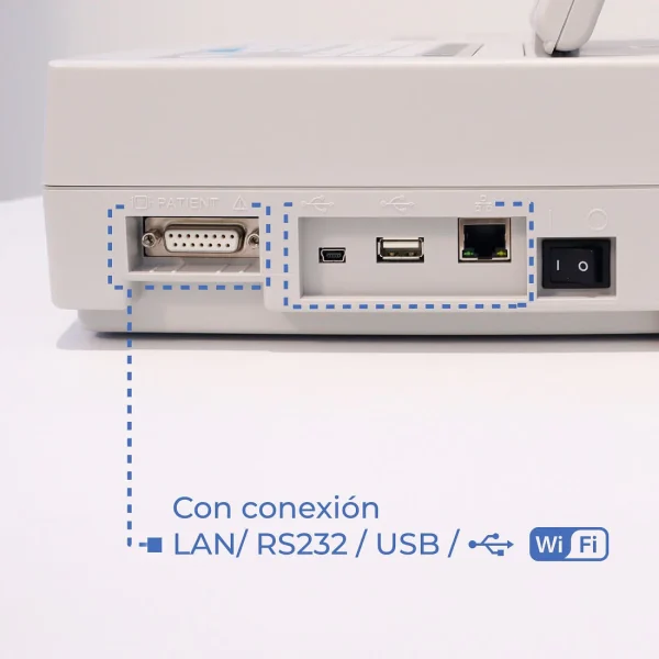 ELECTROCARDIÓGRAFO CON INTERPRETACIÓN  CON PANTALLA MÓVIL Y TOUCH TRISMED.