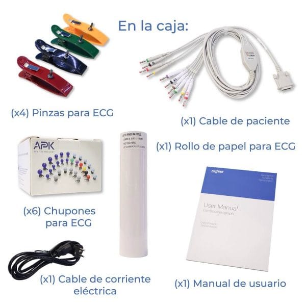ELECTROCARDIÓGRAFO CON INTERPRETACIÓN  CON PANTALLA MÓVIL Y TOUCH TRISMED.
