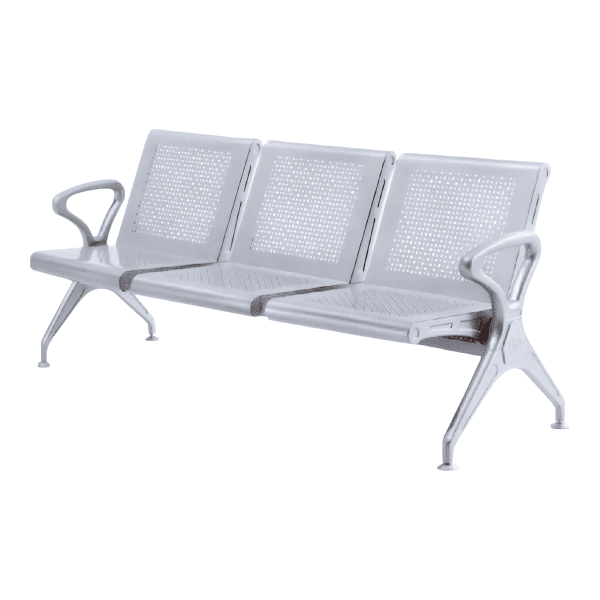 Banca para sala de espera de 3 plazas