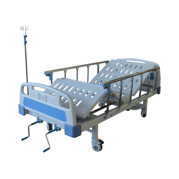 Cama de hospital de dos manivelas
