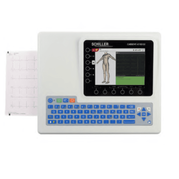 ELECTROCARDIÓGRAFO EN REPOSO DE 12 CANAL ES TECLADO ALFANUMÉRICO Schiller